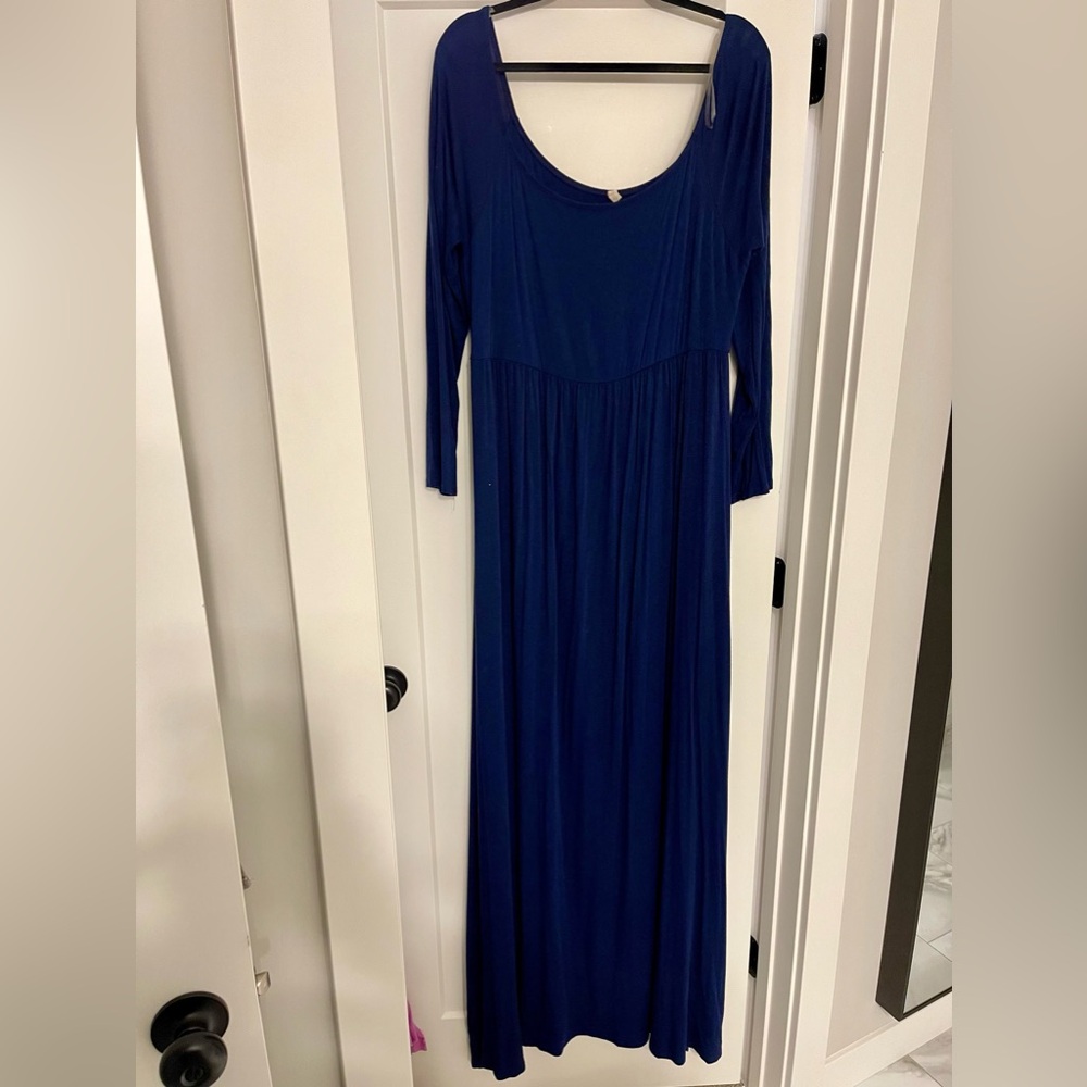 Pink Blush off shoulder Maxi Dress